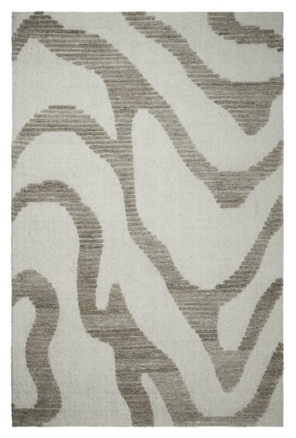 Namib Dune sand-beige textured area rug