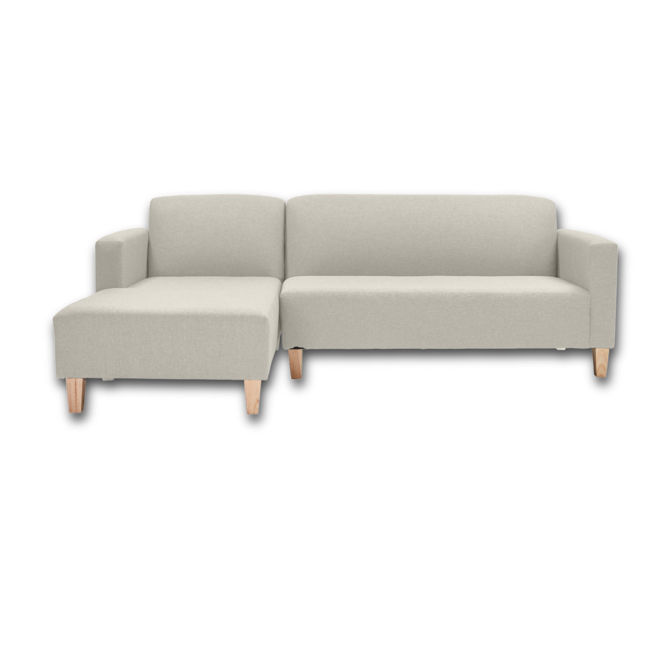 New York L-Shaped Daybed Sofa with fixed seating, combining modern style and stability.