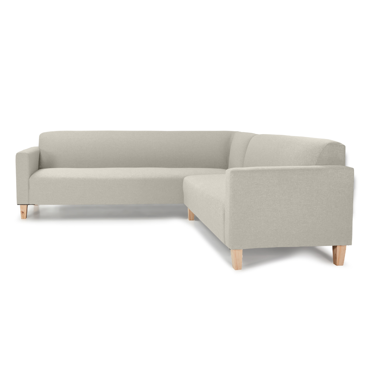 New York L-Shaped Corner Couch, offering stylish design and fixed seating for smaller spaces.