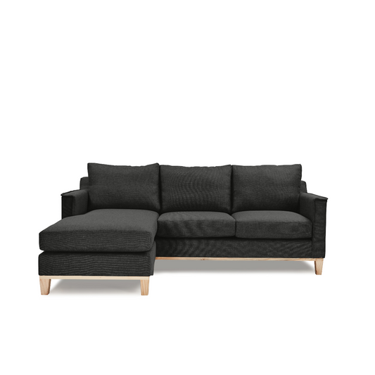 Elegant Pillay Daybed with a wooden frame, perfect for lounging and guest accommodation.