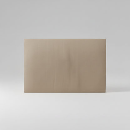 Black rectangular object on a gray background