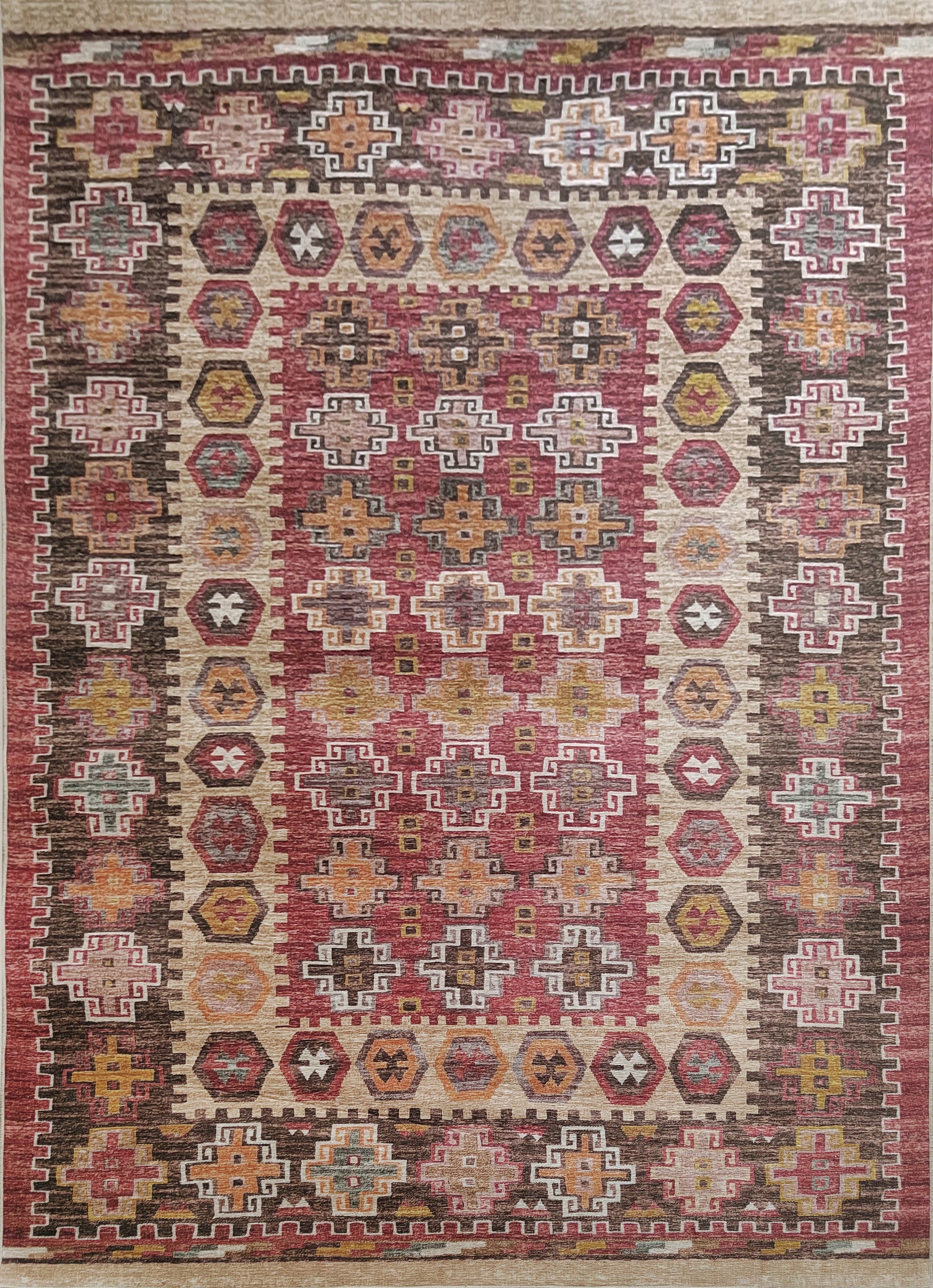 Red revival rug For office and Home use - Bellville Furniture