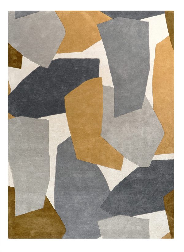Socialite Honeycombe golden honeycomb area rug