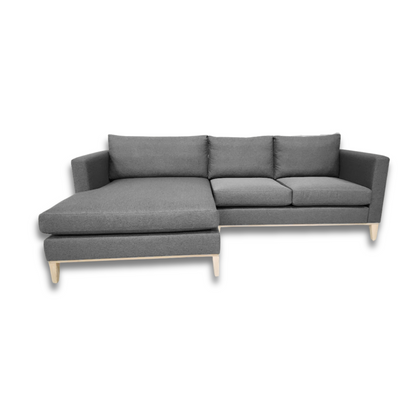 Woodlands L-Shaped Daybed with a sturdy wooden frame and rustic design.