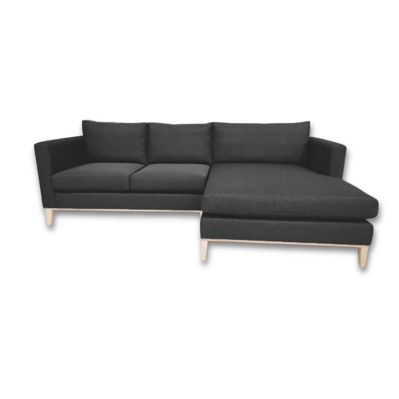 Stylish Woodlands L-Shaped Daybed with wooden frame, perfect for any living space.