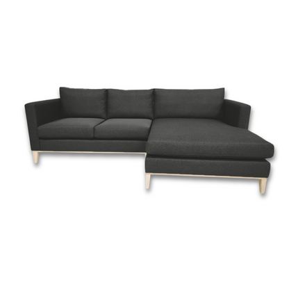 Stylish Woodlands L-Shaped Daybed with wooden frame, perfect for any living space.