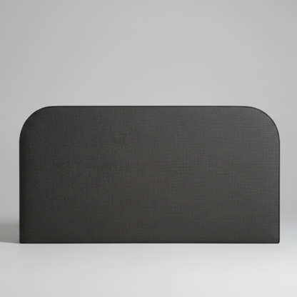 Charcoal headboard t on a grey background