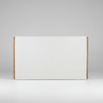Luca Upholstered headboard with Oak detail