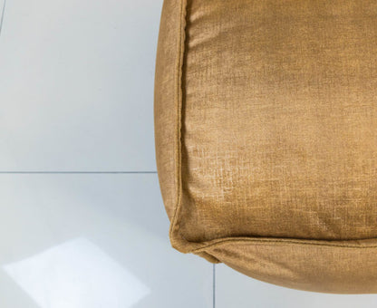 Fully upholstered ottoman, handcrafted in South Africa.