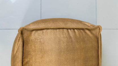 Fully upholstered ottoman, handcrafted in South Africa.