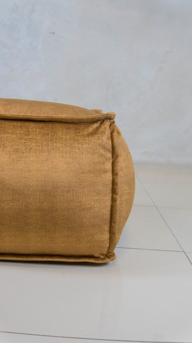 Fully upholstered ottoman, handcrafted in South Africa.