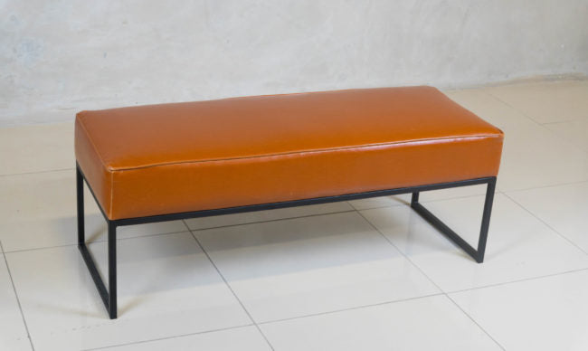 Modern bench seat, handcrafted in South Africa.