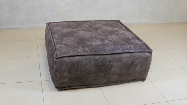 Large ottoman for floor seating, handcrafted in South Africa.