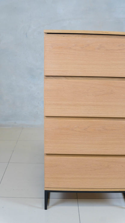 Naked Tall Boy Chest of drawers