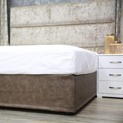 White Cotton Fitted Sheet, offering breathable softness and a secure fit for restful sleep.